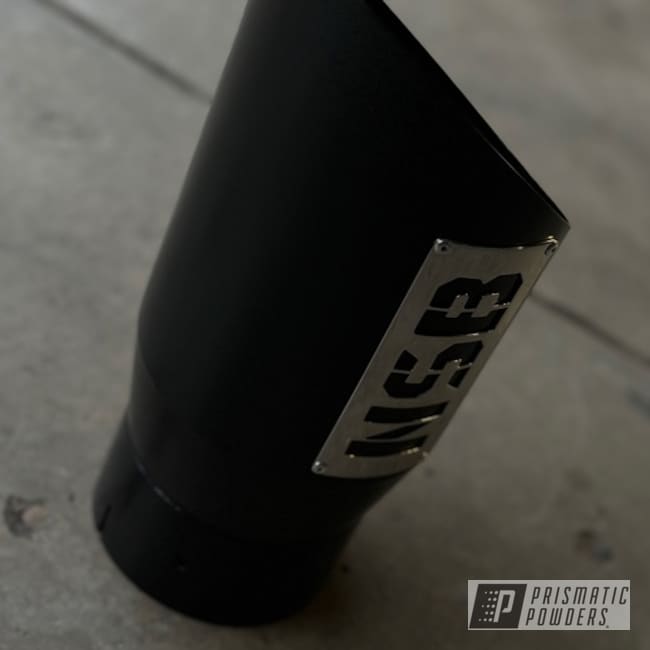 Matte Black Nsb Exhaust Tip With Polished Emblem