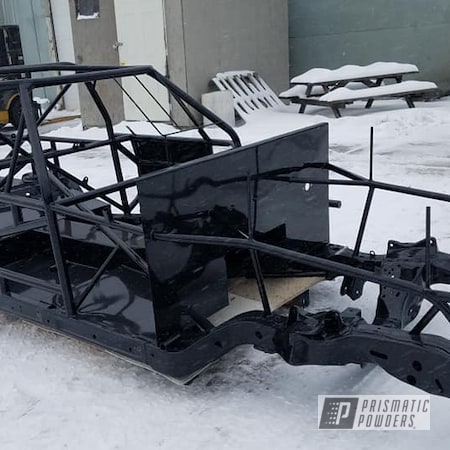 Powder Coating: Ink Black PSS-0106,Race Car Chassis,Racing,Automotive,Car Frame