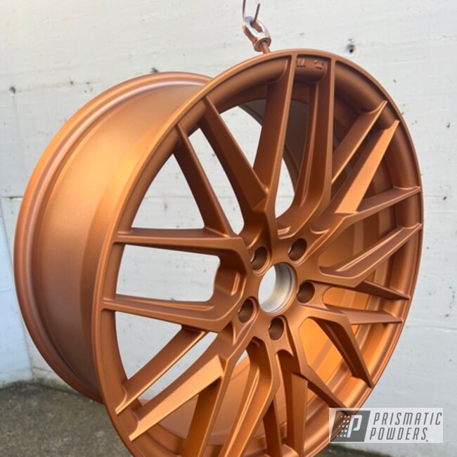 Custom Wheel In Wired Copper Over Polished Aluminium And Casper Clear