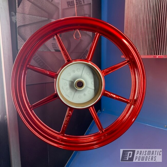 Deep Red And Super Chrome Plus Wheels