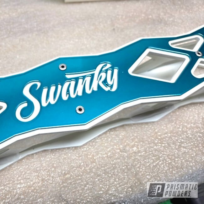 Swanky Mfg Overlay Ladder Bars Polar White X Jamaican Teal