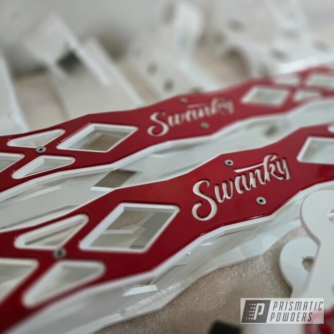 Swanky Mfg Overlay Ladder Bars Illusion Red X Polar White