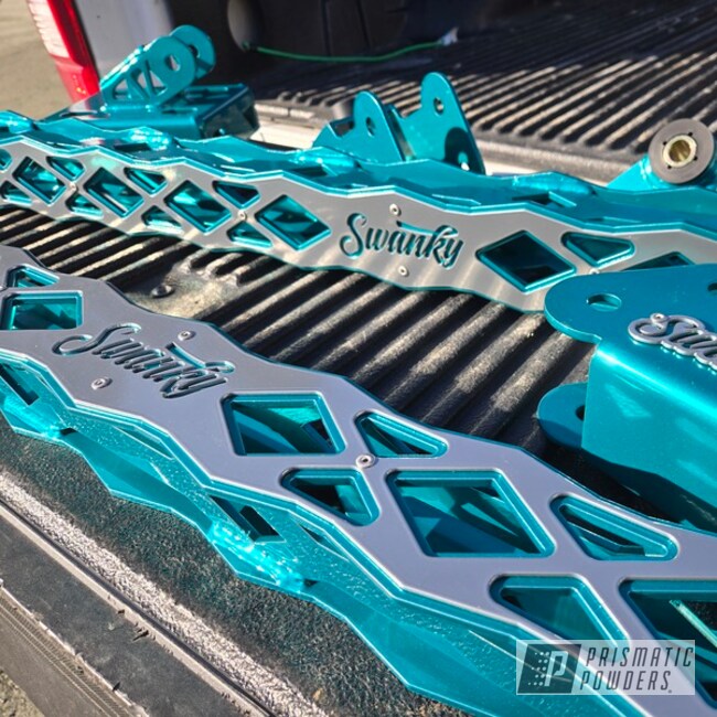 Swanky Mfg Overlay Ladder Bars Jamaican Teal X Super Chrome Plus