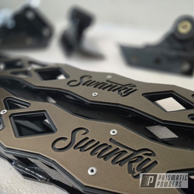 Swanky Mfg Overlay Ladder Bars High Gloss Black X Whiskey Bronze