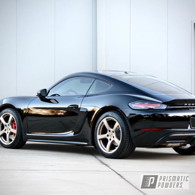 Porsche Wheels Powder Coated In Performance Gold