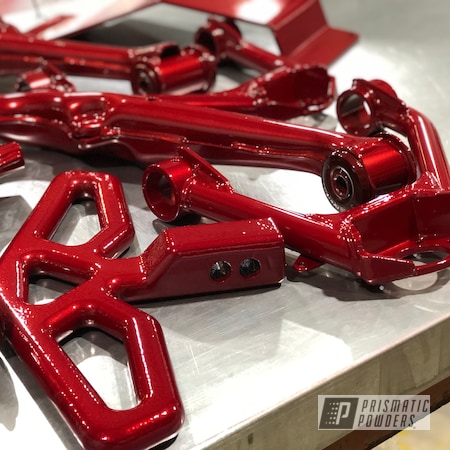Powder Coating: Chevy,Chevrolet,4x4,Toreador Red PMB-2753,1500,LOLLYPOP RED UPS-1506,Suspension Pieces,Automotive,GMC,2500,Lift Kit