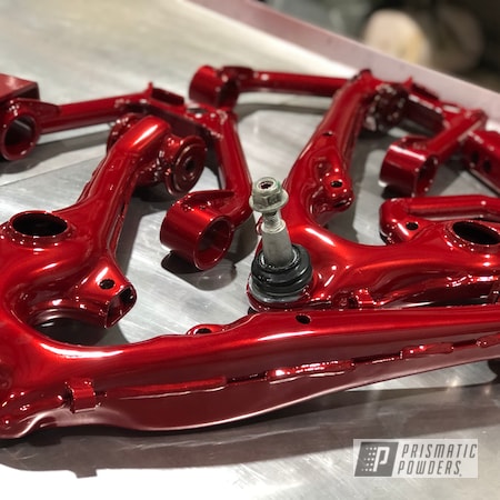 Powder Coating: Chevy,Chevrolet,4x4,Toreador Red PMB-2753,1500,LOLLYPOP RED UPS-1506,Suspension Pieces,Automotive,GMC,2500,Lift Kit