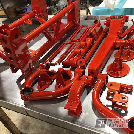Powder Coating: Automotive,Clear Vision PPS-2974,Glazed Gold PPB-5156,liftkit,Lift Kit,Toyota,Bullet Proof Lift,Astatic Red PSS-1738,Suspension