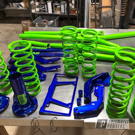 Powder Coating: LOLLYPOP BLUE UPS-2502,Jeep,Clear Vision PPS-2974,Rebel Off-road,Lime Juice Green PMB-2304,Automotive,Shocker Yellow PPS-4765,Lift Kit