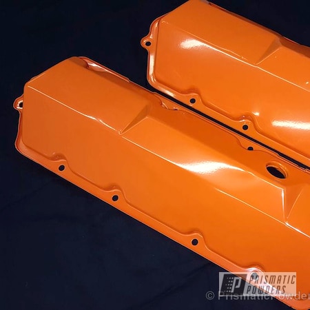 Powder Coating: RAL 2009 Traffic Orange,Automotive,Valve Covers,Valve Cover,Powder Coated Automotive Parts