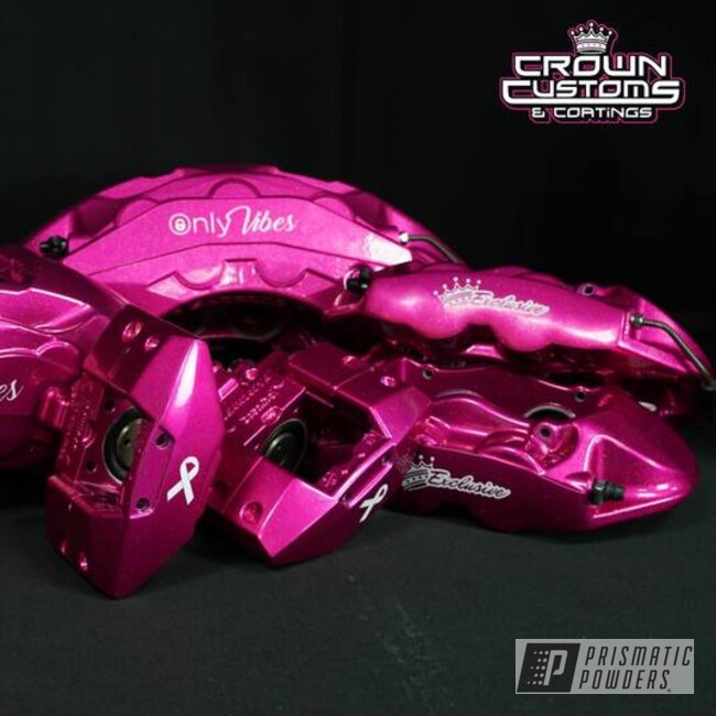Adams Gold And Illusion Pink Brake Calipers