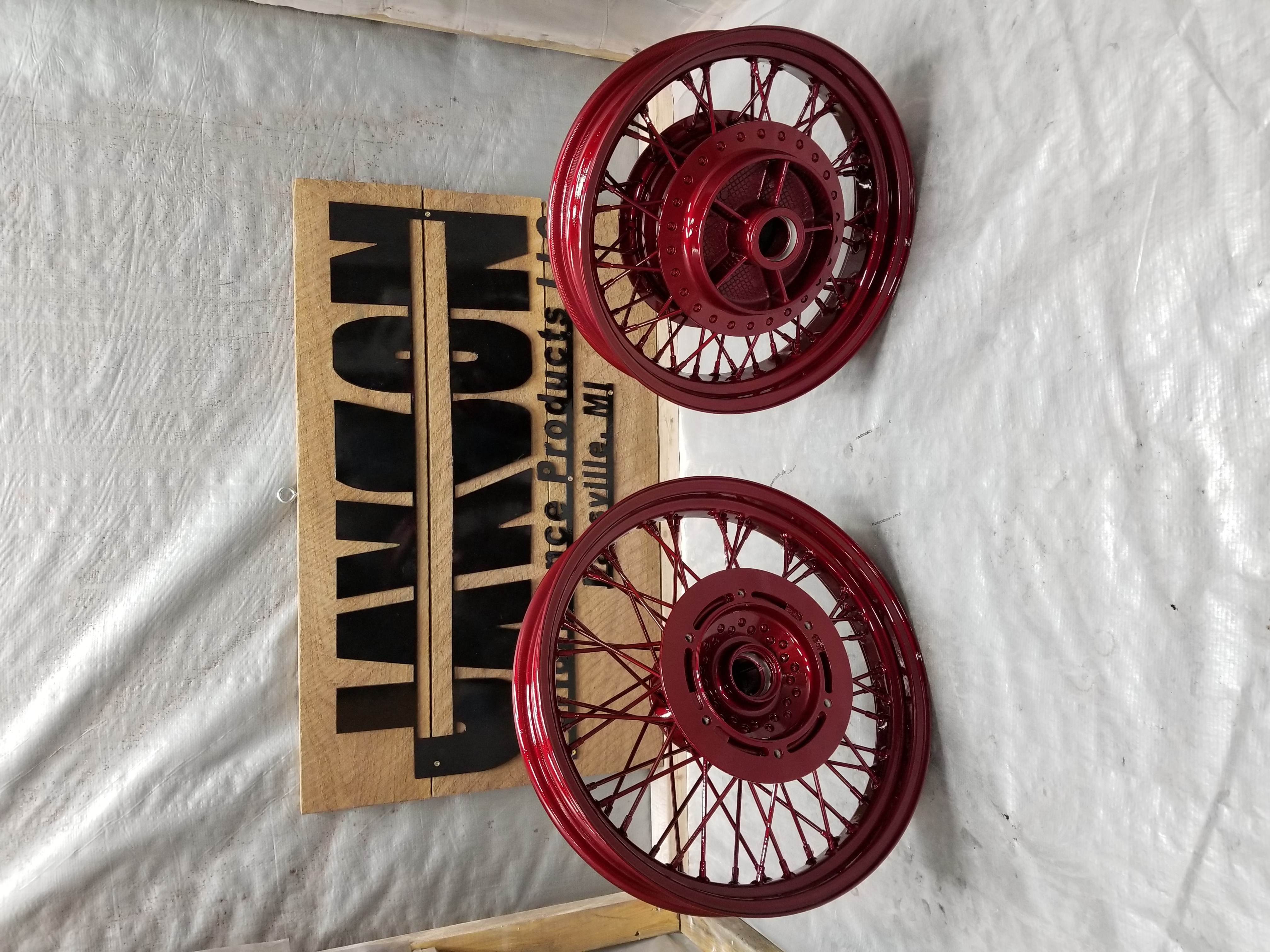 Honda Shadow Aftermarket Wheels Refinished Motorcycle Wheels With