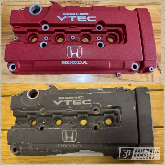 Desert Red Wrinkle Honda Valve Cover