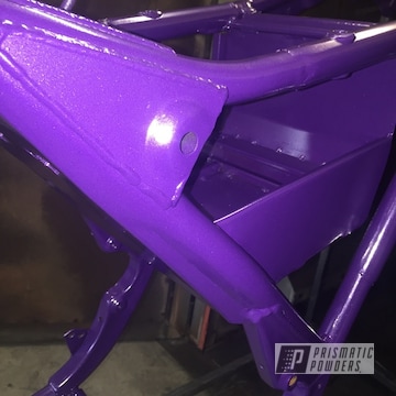Powder Coated Purple Harley Davidson Frame