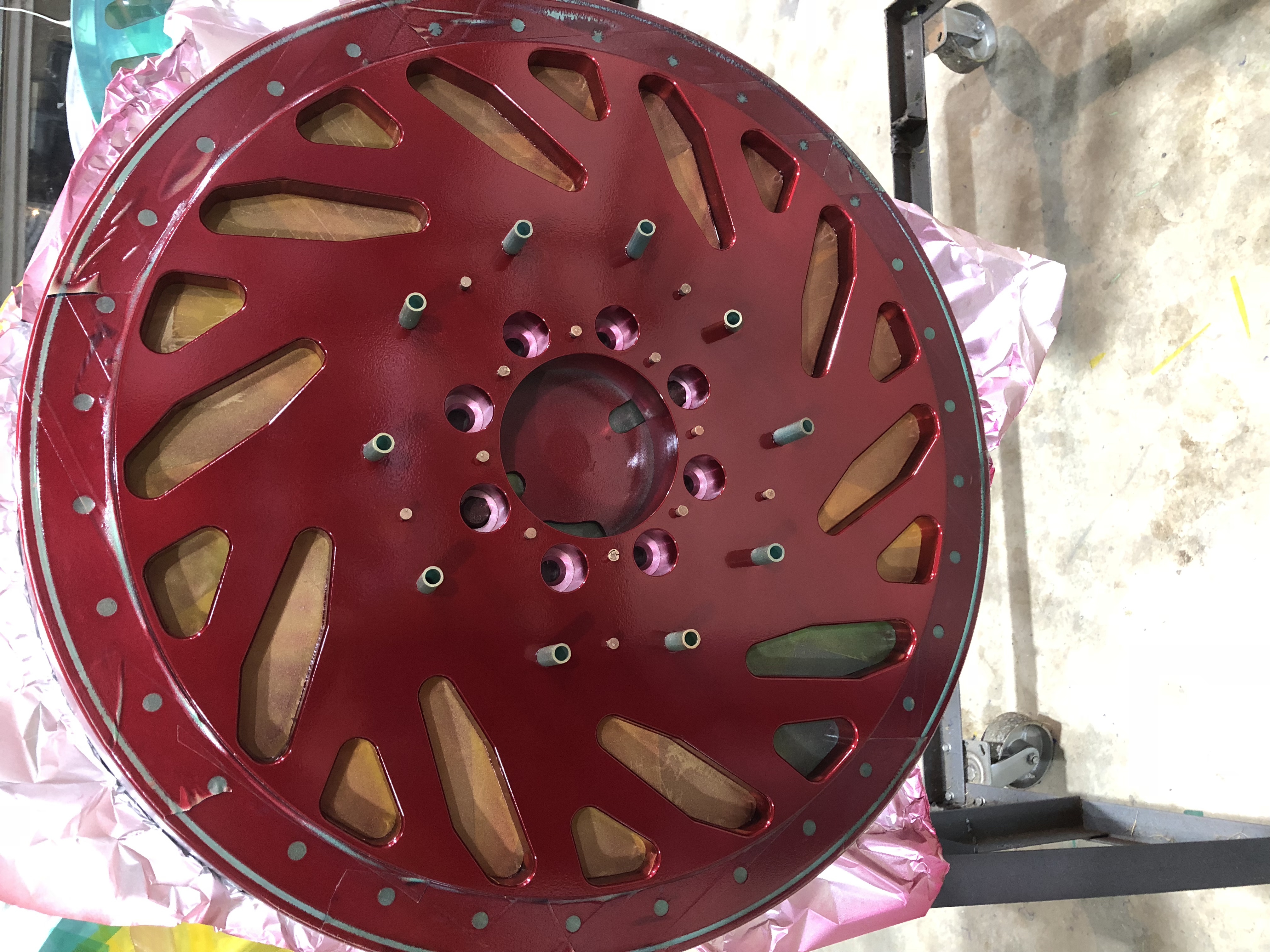 28 Inch Forged Aluminum Wheels done in Clear Vision, Prismatic Gold and ...