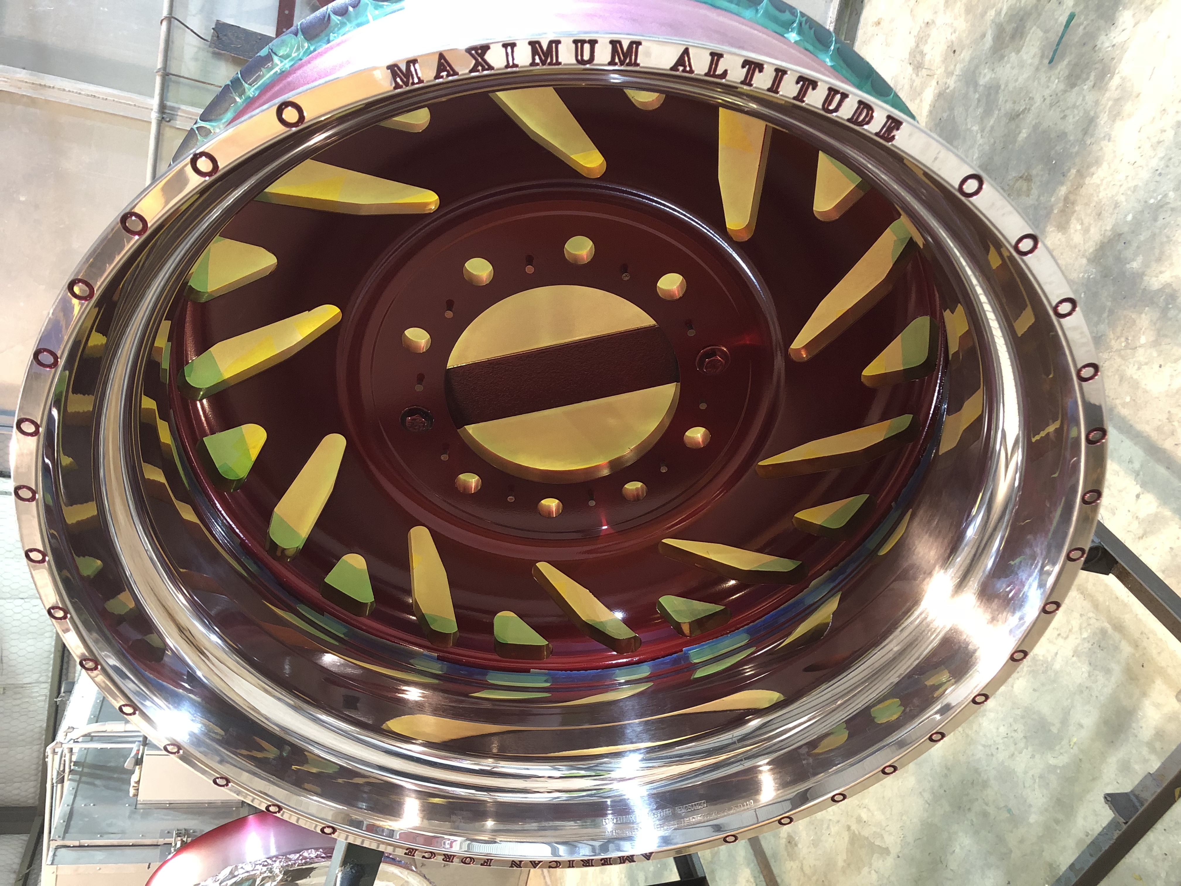 28 Inch Forged Aluminum Wheels done in Clear Vision, Prismatic Gold and ...