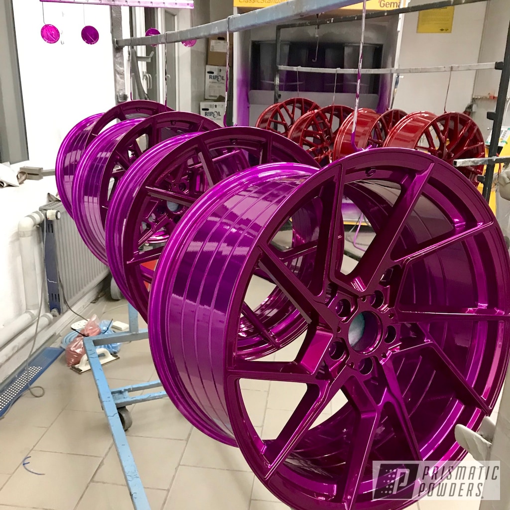 20 Inch AMG Wheels done in Purple Glaze and Super Chrome | Prismatic ...