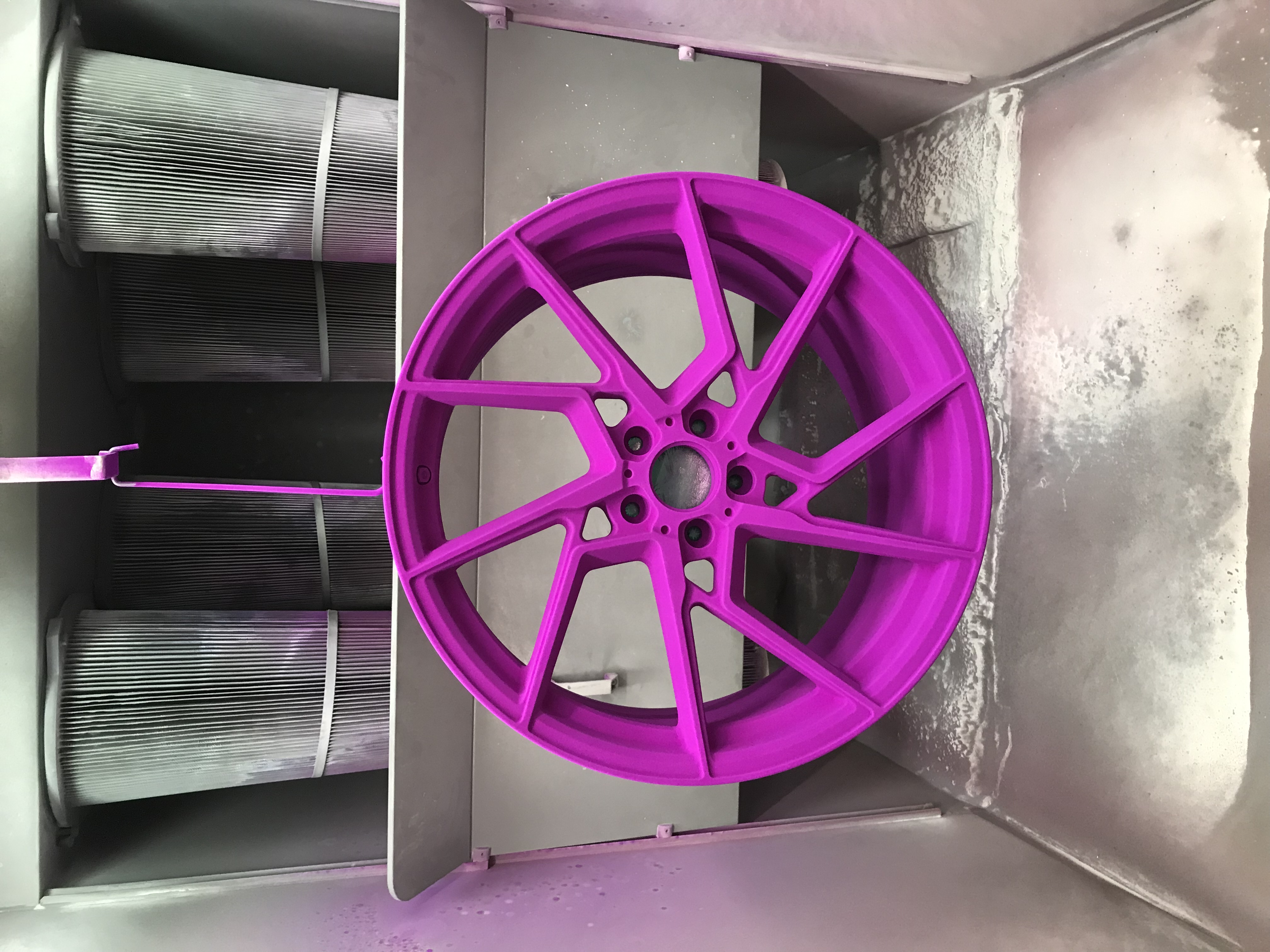 Purple 20 Inch Rims 20 Inch AMG Wheels done in Purple Glaze and Super Chrome | Prismatic ...
