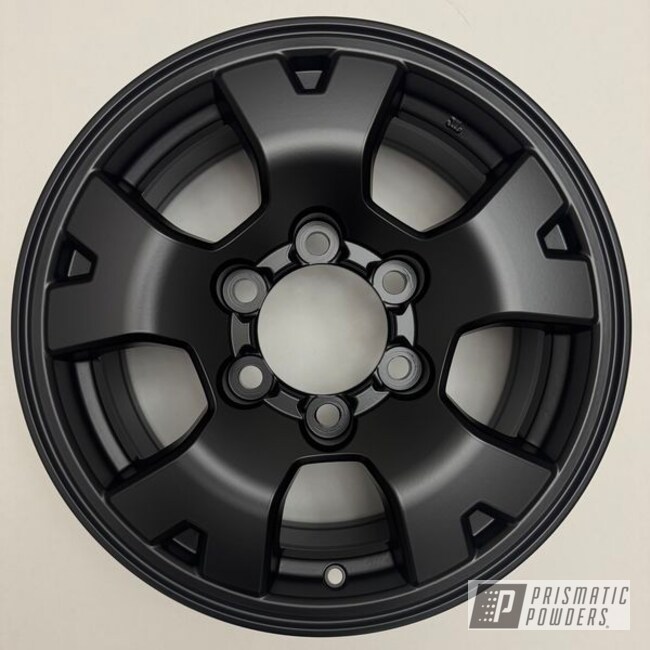 Wheels Powder Coated In Stone Black