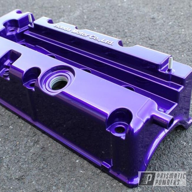 Powder Coated Candy Purple Honda Engine Cover