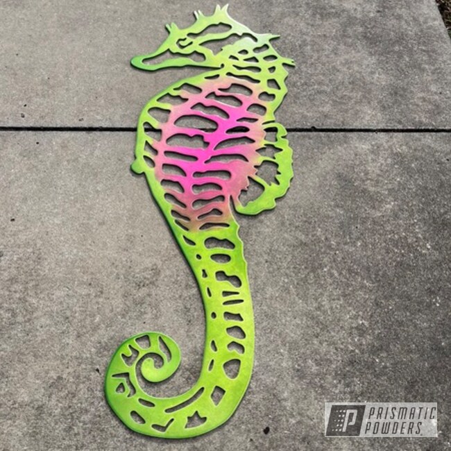 Custom Metal Seahorse Powder Coated
