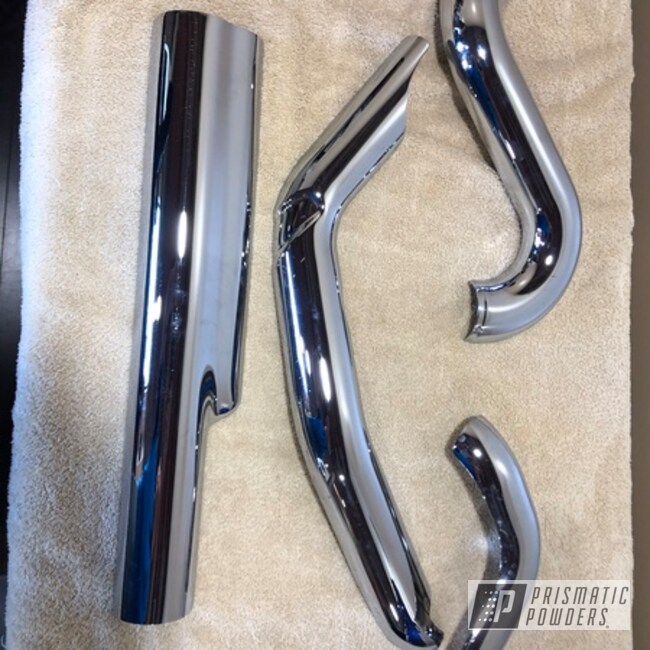 Converting Chrome Harley Davidson Exhaust To Matt Black 