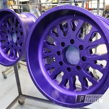 Powder Coated Matte Purple Forged Fuel Wheels