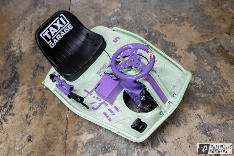 RAL 6019 Pastel Green/ Cosmic Lilac II Taxi Garage Drift Cart