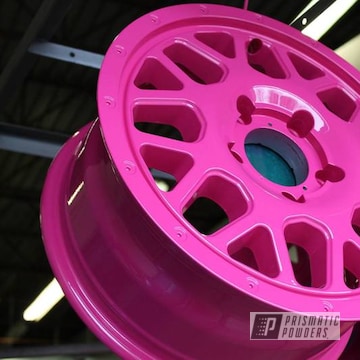 Powder Coated Pink T-mobile Auto Build Wheels