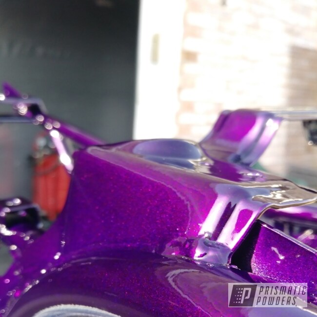Powder Coated Berry Purple Yamaha Banshee Frame