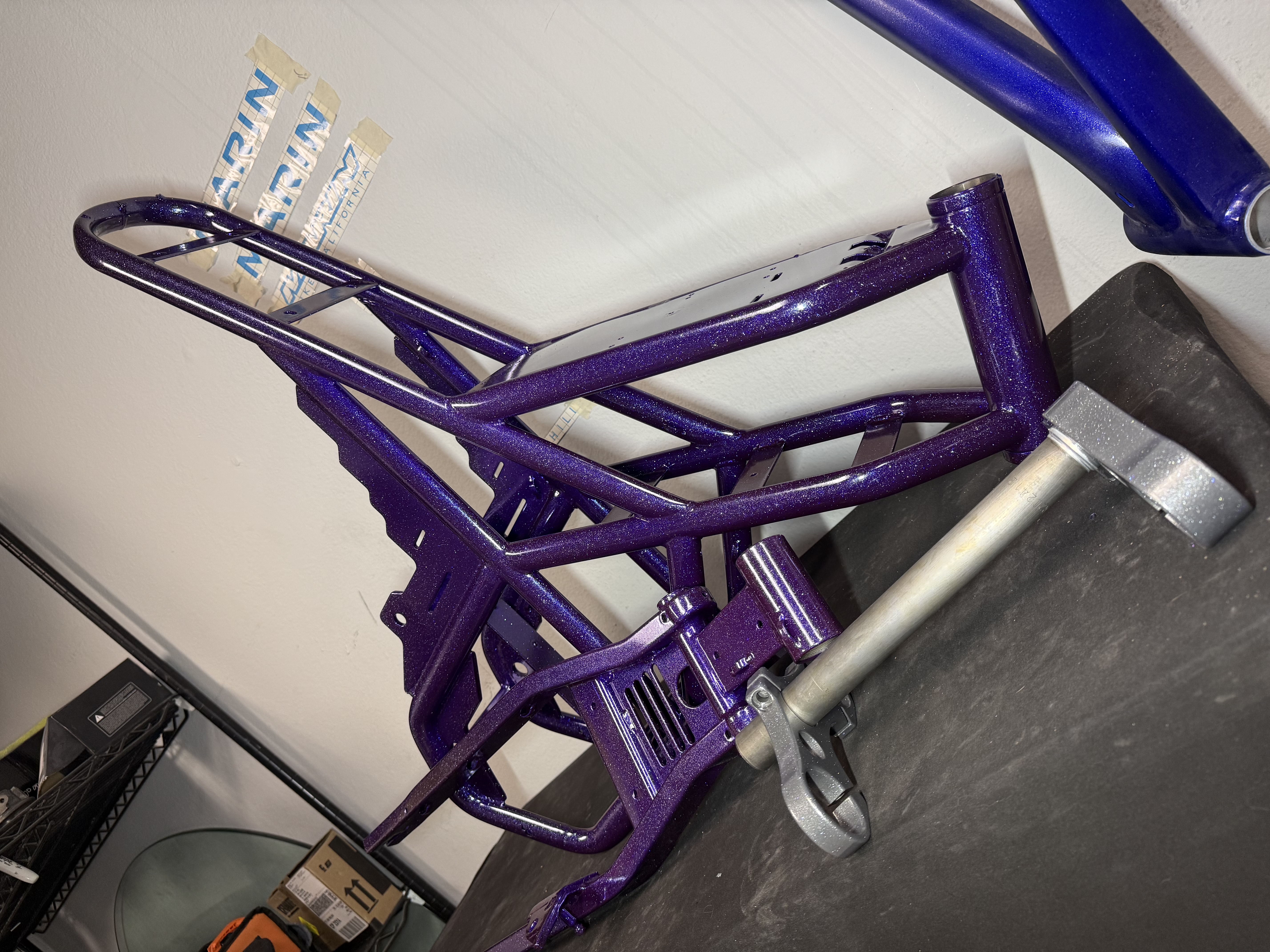 E bike frame and parts powder coated | Prismatic Powders