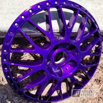 Powder Coated Purple Wheel Center