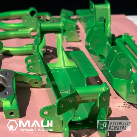 Powder Coating: Monster Truck,G's,Suspension,Toyota,Lollypop Lime PPS-5628,Performance,Lime,Automotive,Lift Kit,Lollypop