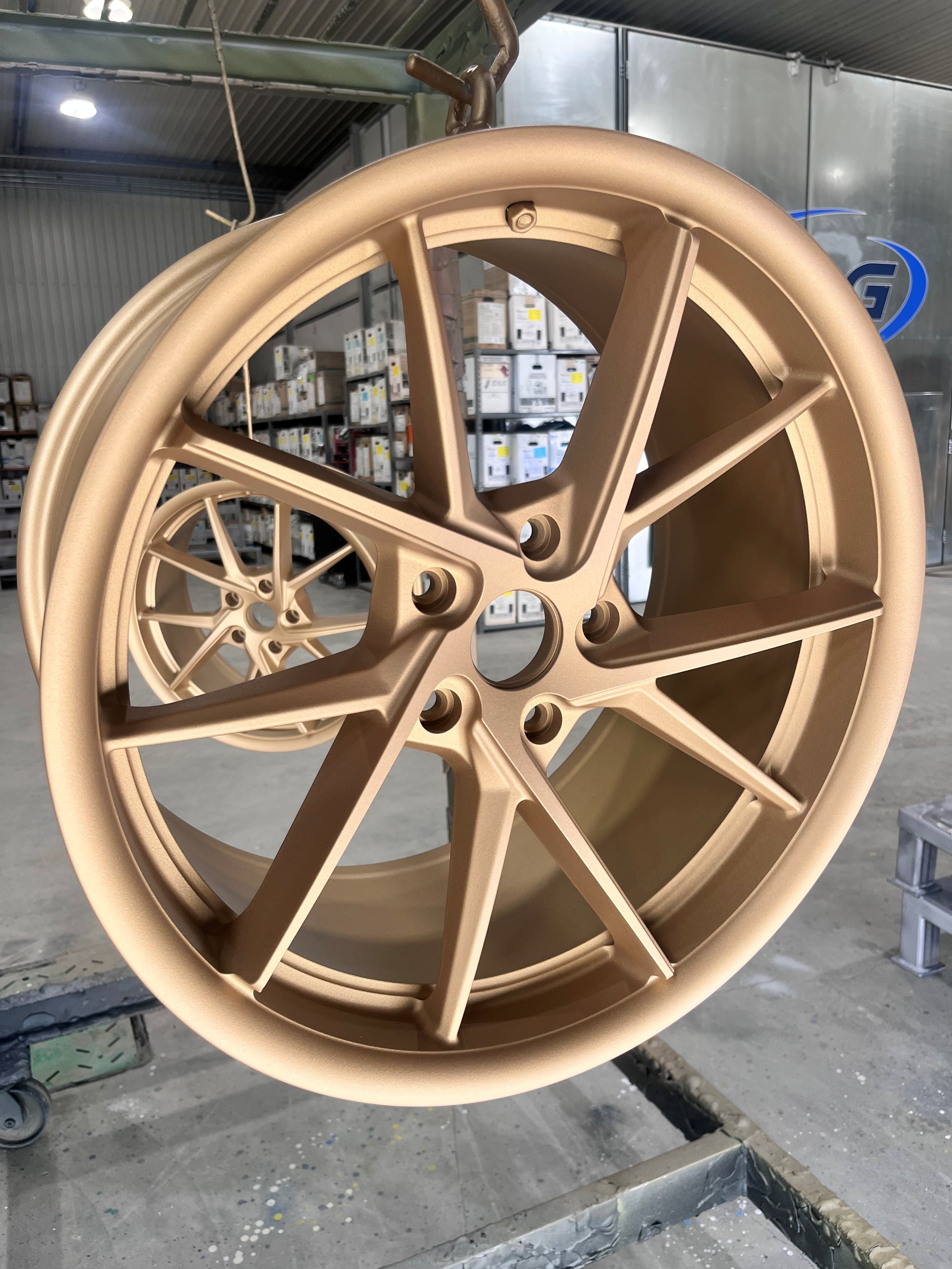 PORSCHE WHEEL SATIN POLY GOLD | Prismatic Powders