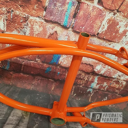 Powder Coating: Bicycles,Chevy Orange PSS-0163,Bicycle Frame