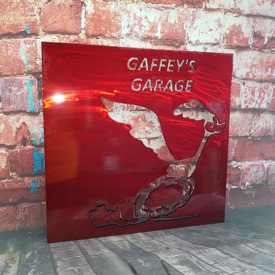 Custom Sign done in Lollypop Red | Prismatic Powders