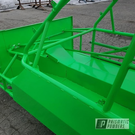 Powder Coating: Powder Coated Frame,Race Car Chassis,Neon Green PSS-1221,Automotive,Car Frame
