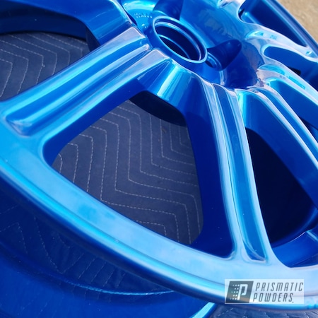 Powder Coating: Wheels,Automotive,rockin rims,Applied Plastic Coatings,ANODIZED BLUE UPB-1394