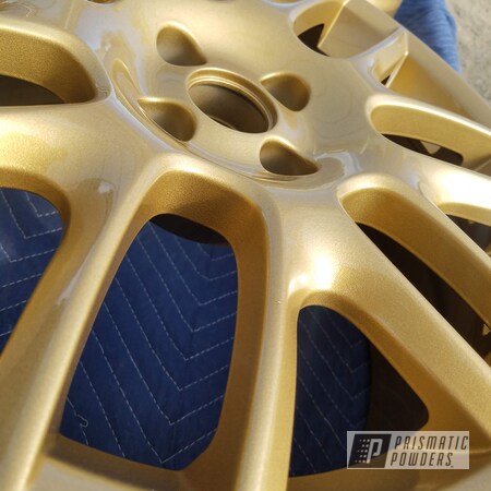 Powder Coating: Spanish Gold EMS-0940,rockin rims,Applied Plastic Coatings,Automotive,Wheels