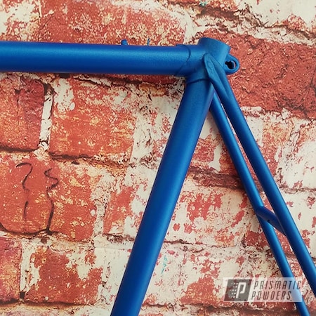 Powder Coating: Illusion Powder Coating,Bicycles,Casper Clear PPS-4005,Illusion Lite Blue PMS-4621,Bicycle Frame