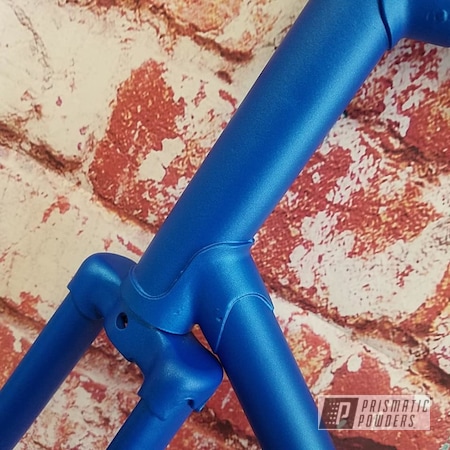 Powder Coating: Illusion Powder Coating,Bicycles,Casper Clear PPS-4005,Illusion Lite Blue PMS-4621,Bicycle Frame
