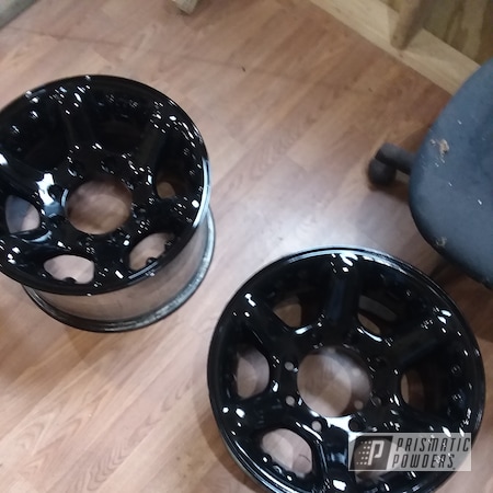Powder Coating: Ink Black PSS-0106,16”,Auto Parts,Clear Vision PPS-2974,Wheels