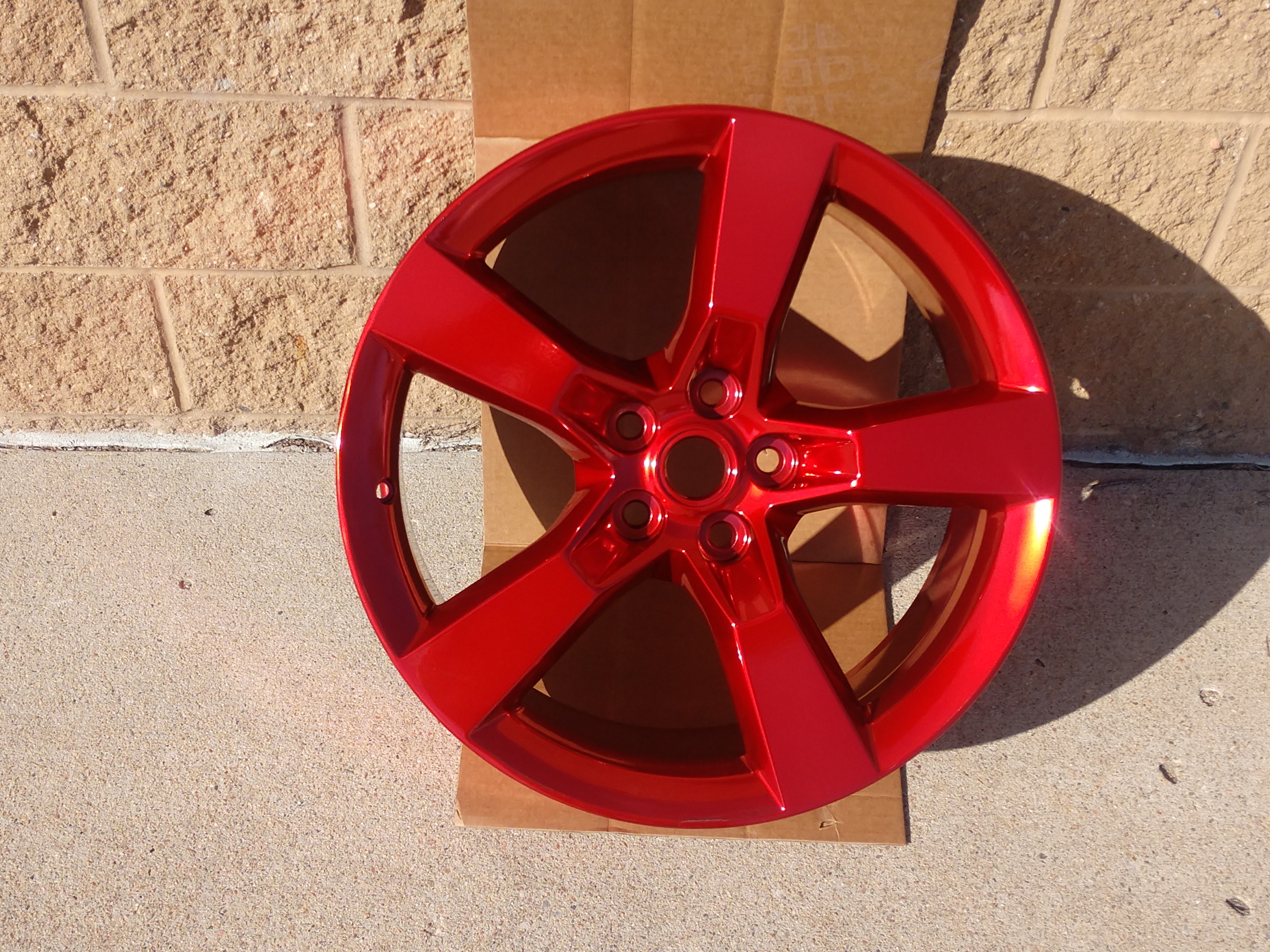 Red Camaro Chrome Rims