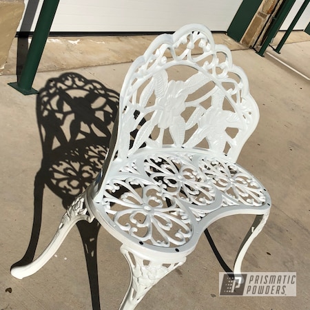 Powder Coating: Whipped Pearl Step 2 PPB-6802,Bench,Restored,Whipped Pearl Step 1 PMB-6801,Cast Iron,Park Bench