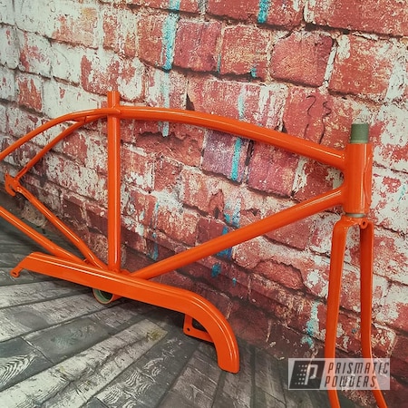 Powder Coating: Bicycles,Bicycle Parts,Chevy Orange PSS-0163,Bicycle Frame
