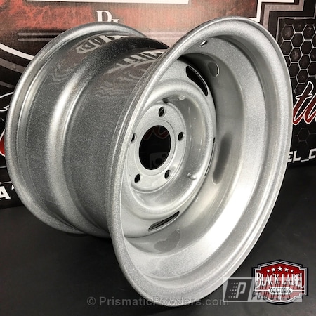Powder Coating: Rally Wheels,Powder Coated Wheels,Clear Vision PPS-2974,Alien Silver PMS-2569,Automotive,Wheels