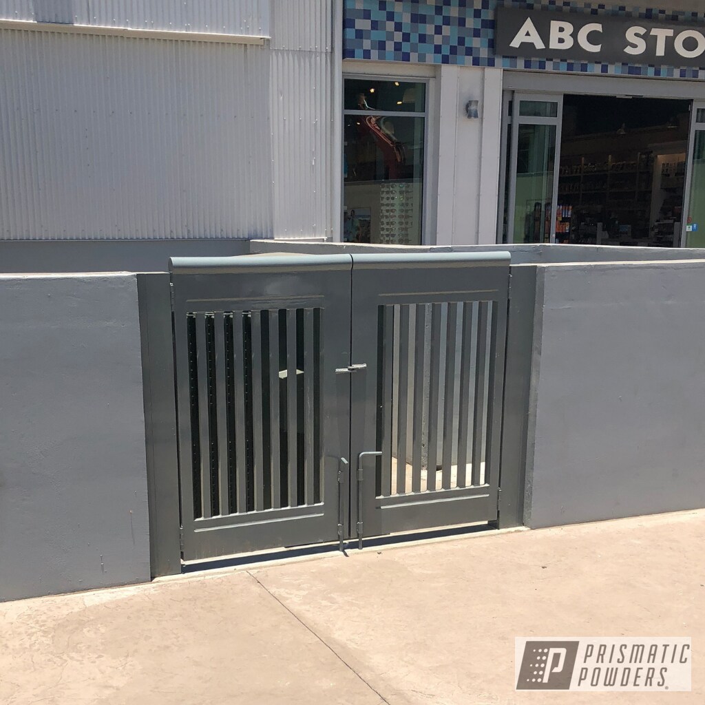 Fabricated Gate Done In Ral 7043 Traffic Grey B Prismatic Powders Fabricated Gate Done In Ral 7043 Traffic Grey B Prismatic Powders