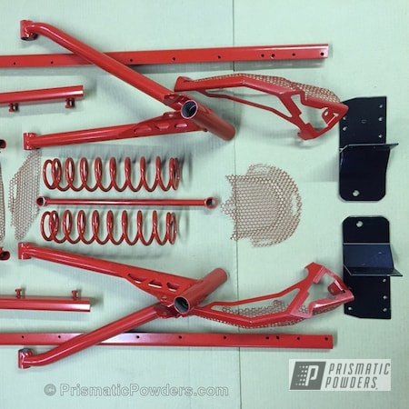 Powder Coating: Really Red PSS-4416,Snowmobile Parts,Miscellaneous,Off-Road