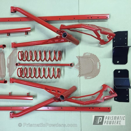 Powder Coating: Really Red PSS-4416,Snowmobile Parts,Miscellaneous,Off-Road