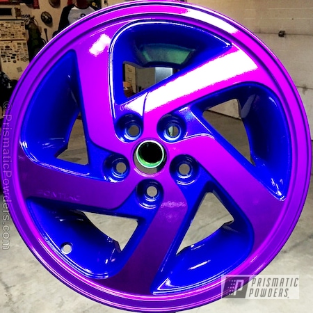 Powder Coating: Illusion Blue PSS-4513,Powder Coated Wheels,Clear Vision PPS-2974,Automotive,Illusion Violet PSS-4514,Pontiac Wheels,Wheels